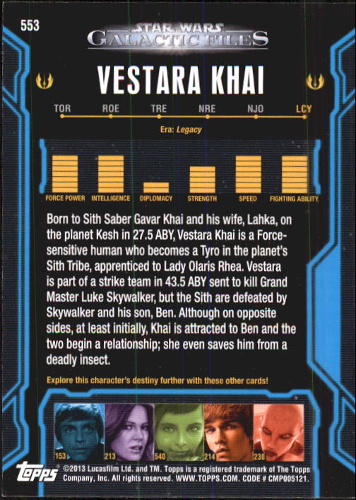 2013 Topps Star Wars Galactic Files 2 Trading Cards Card Pick (Base) - Bild 157 von 319