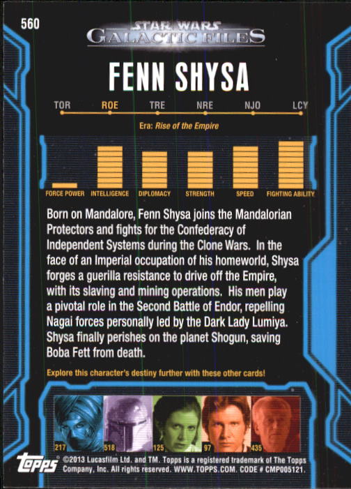 2013 Topps Star Wars Galactic Files 2 Trading Cards Card Pick (Base) - Bild 163 von 319