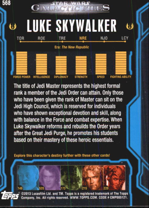 2013 Topps Star Wars Galactic Files 2 Trading Cards Card Pick (Base) - Bild 179 von 319