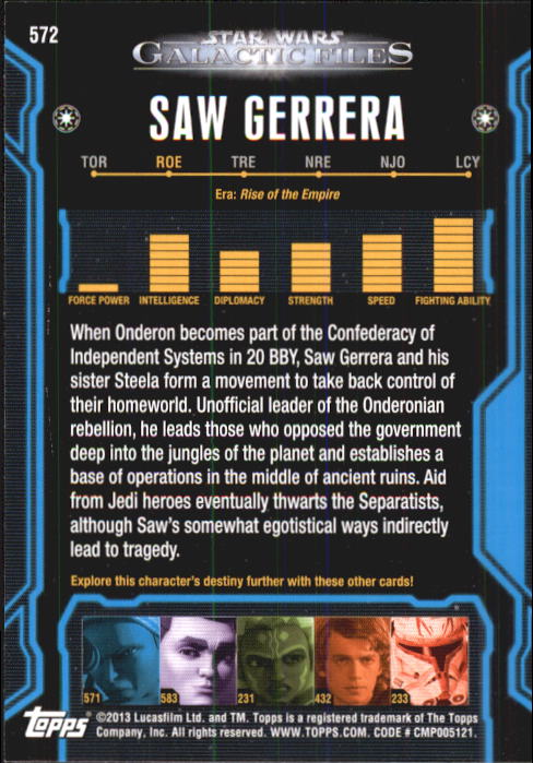 2013 Topps Star Wars Galactic Files 2 Trading Cards Card Pick (Base) - Bild 187 von 319