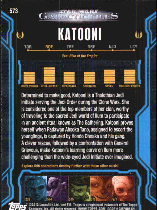 2013 Topps Star Wars Galactic Files 2 Trading Cards Card Pick (Base) - Bild 189 von 319