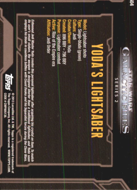 2013 Topps Star Wars Galactic Files 2 Trading Cards Card Pick (Base) - Bild 197 von 319