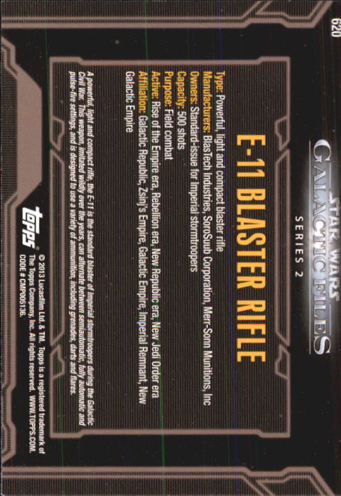 2013 Topps Star Wars Galactic Files 2 Trading Cards Card Pick (Base) - Bild 205 von 319