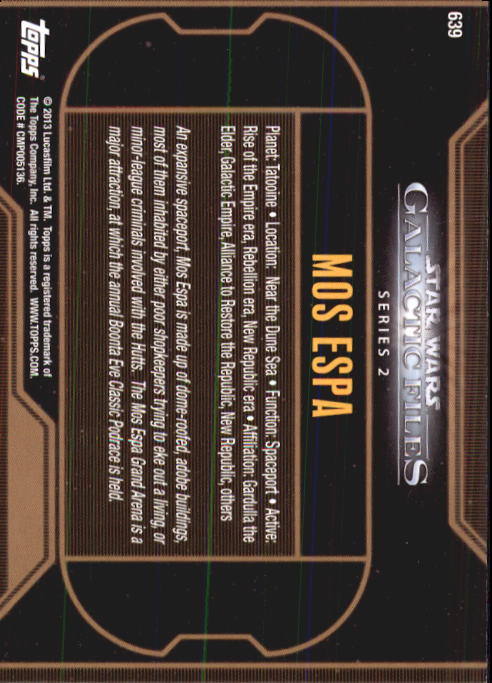 2013 Topps Star Wars Galactic Files 2 Trading Cards Card Pick (Base) - Bild 237 von 319