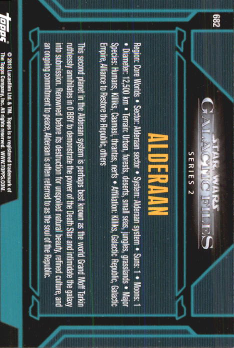 2013 Topps Star Wars Galactic Files 2 Trading Cards Card Pick (Base) - Bild 295 von 319