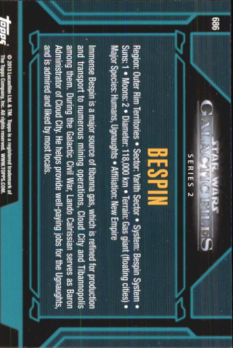 2013 Topps Star Wars Galactic Files 2 Trading Cards Card Pick (Base) - Bild 303 von 319