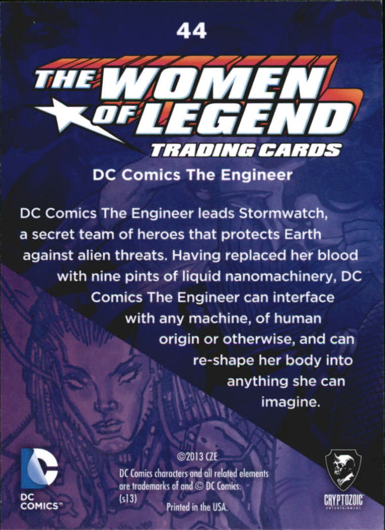 THE ENGINEER DC Comics The Women of Legend BASE Trading Card #44 
