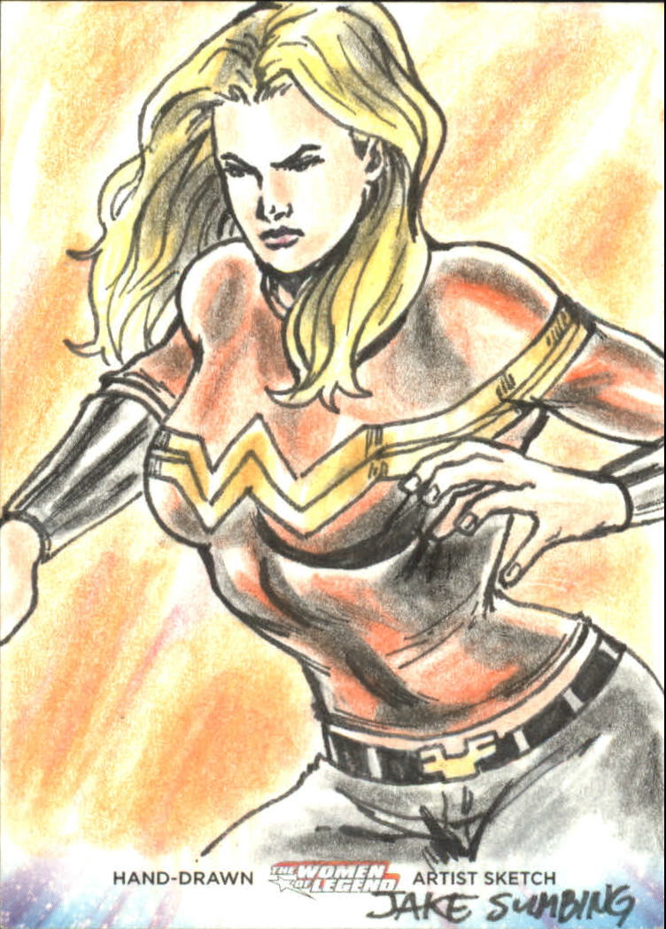 2013 Cryptozoic DC Comics Women of Legend Sketches #40 Jake Sumbing