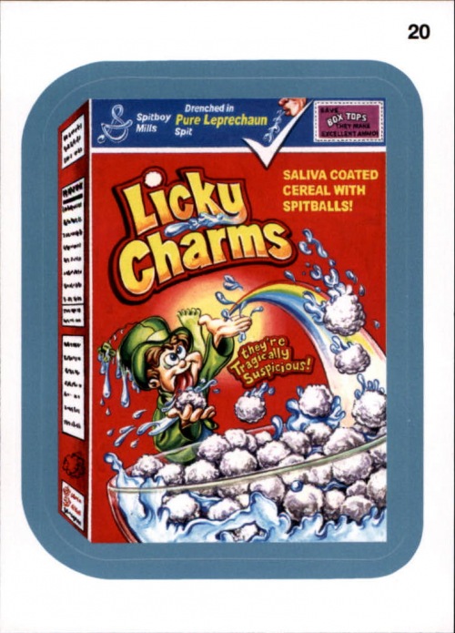 2013 Topps Wacky Packages Series 11 Blue #20a Licky Charms