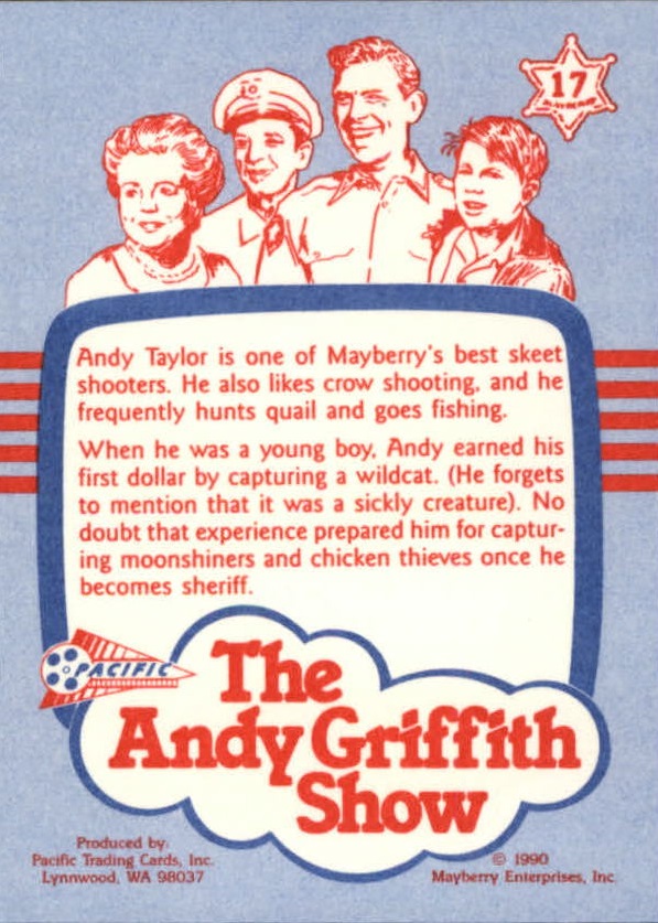 Andy Griffith Show Series One (1990 Pacific) "Main Set" Cards #1 to #110 - Picture 33 of 217