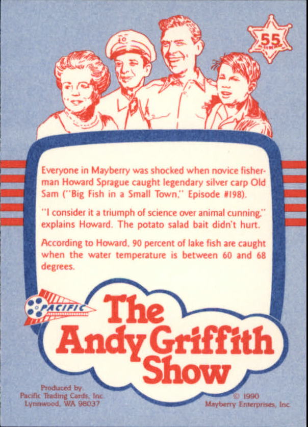 Andy Griffith Show Series One (1990 Pacific) "Main Set" Cards #1 to #110 - Picture 109 of 217