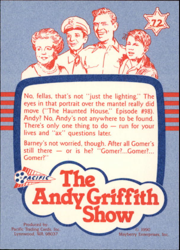 Andy Griffith Show Series One (1990 Pacific) "Main Set" Cards #1 to #110 - Picture 141 of 217