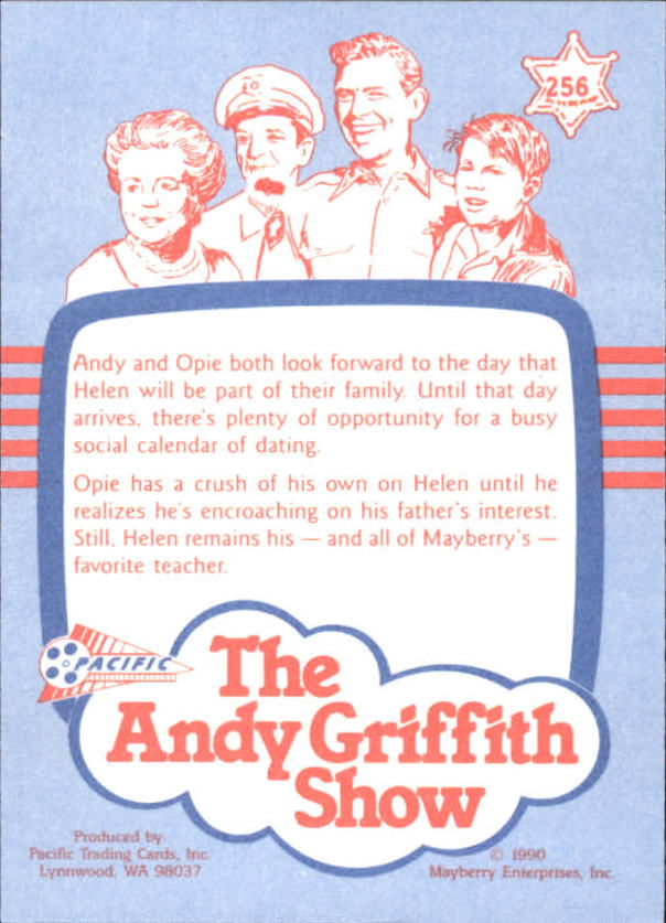 Andy Griffith Show Series Three (1991 Pacific) "Main Set" Cards #221 to #330