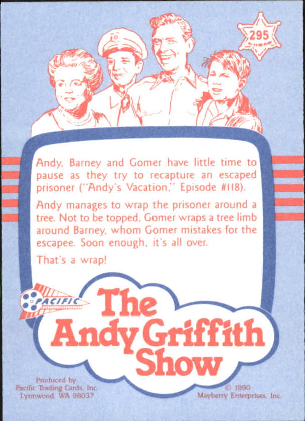 Andy Griffith Show Series Three (1991 Pacific) "Main Set" Cards #221 to #330