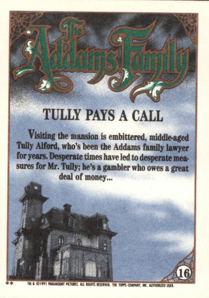 1991 Topps The Addams Family "Main Set" Base Cards