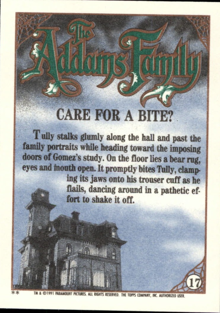 1991 Topps The Addams Family "Main Set" Base Cards