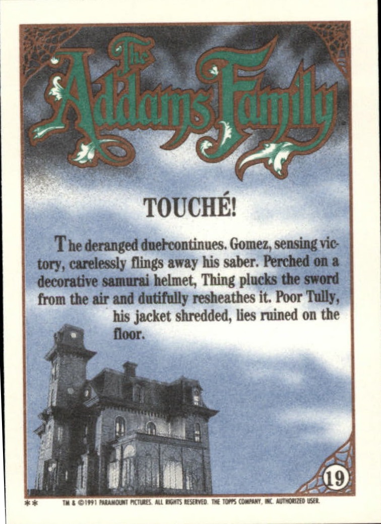 1991 Topps The Addams Family "Main Set" Base Cards