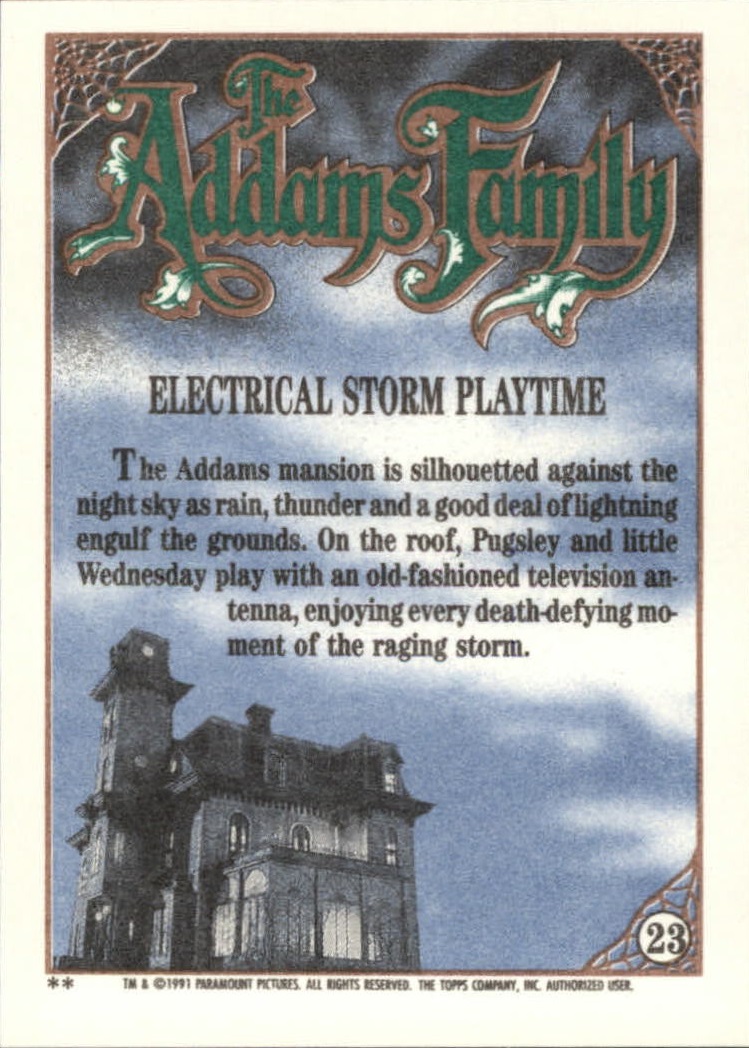 1991 Topps The Addams Family "Main Set" Base Cards