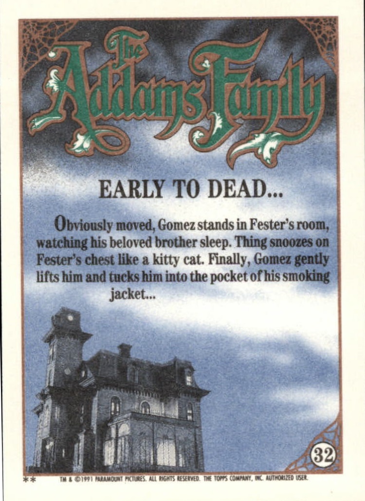 1991 Topps The Addams Family "Main Set" Base Cards