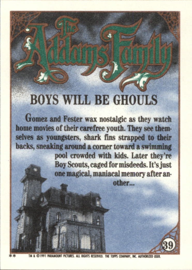 1991 Topps The Addams Family "Main Set" Base Cards