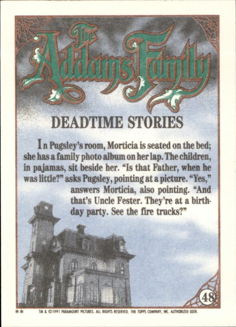 1991 Topps The Addams Family "Main Set" Base Cards