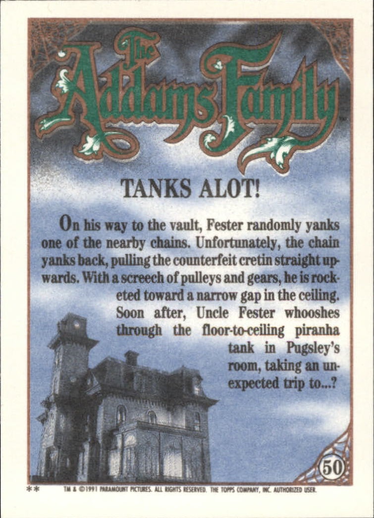 1991 Topps The Addams Family "Main Set" Base Cards