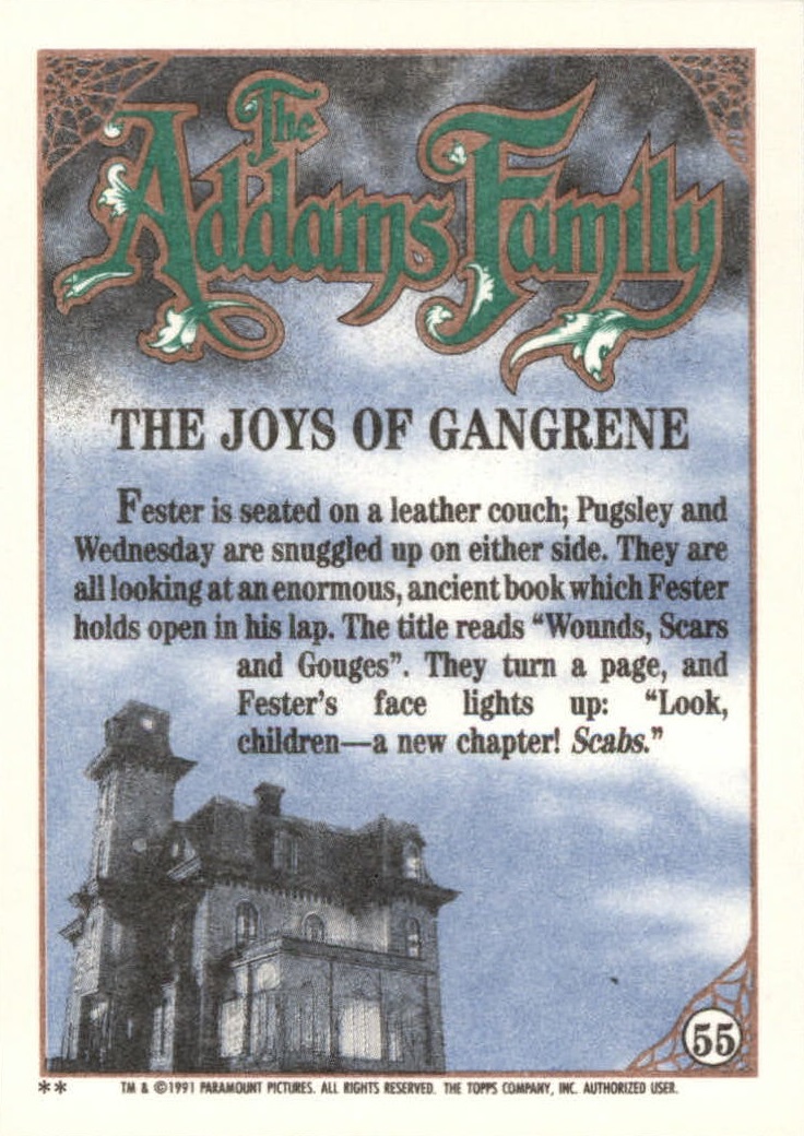 1991 Topps The Addams Family "Main Set" Base Cards