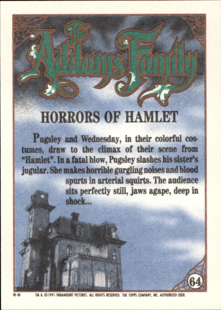 1991 Topps The Addams Family "Main Set" Base Cards