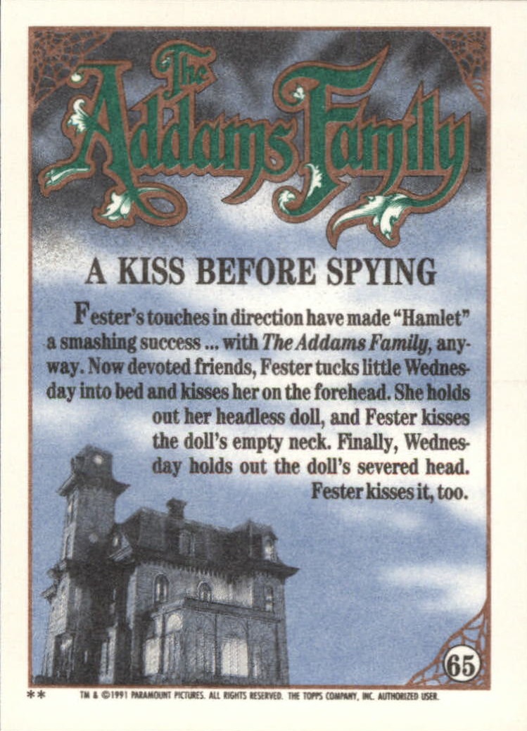 1991 Topps The Addams Family "Main Set" Base Cards