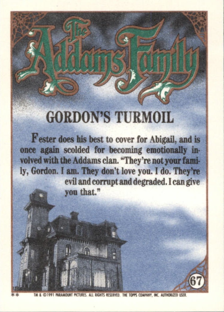 1991 Topps The Addams Family "Main Set" Base Cards