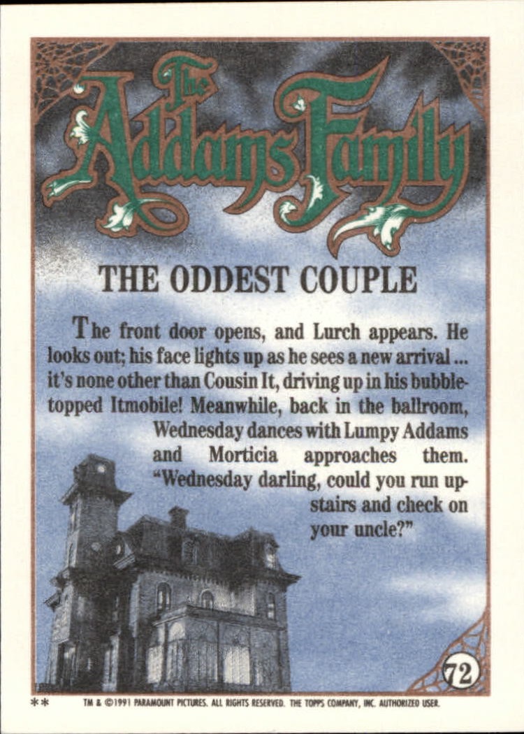 1991 Topps The Addams Family "Main Set" Base Cards