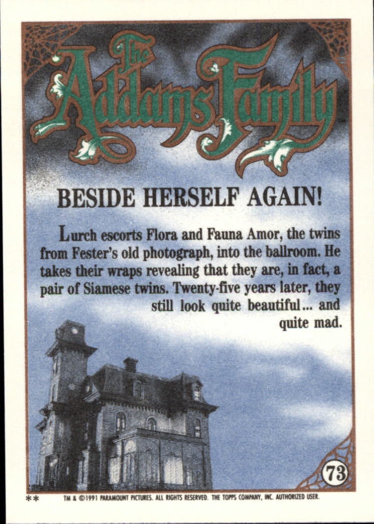 1991 Topps The Addams Family "Main Set" Base Cards