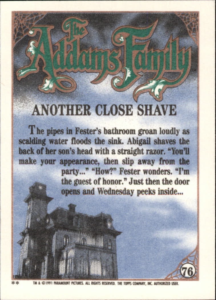 1991 Topps The Addams Family "Main Set" Base Cards