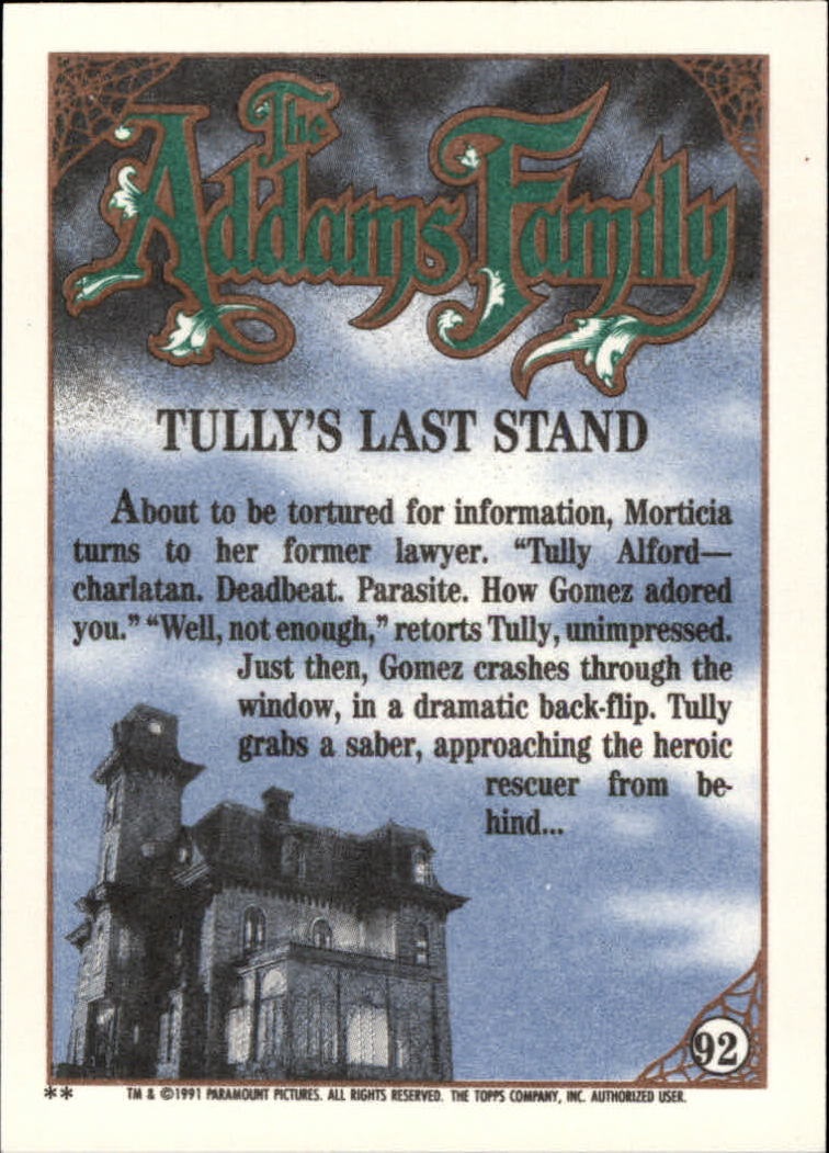 1991 Topps The Addams Family "Main Set" Base Cards