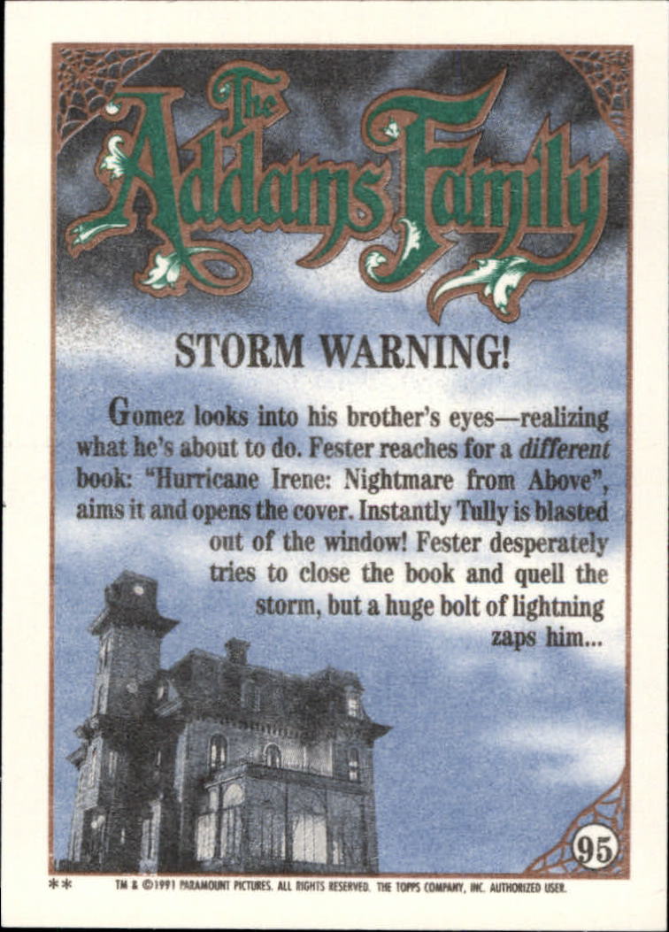 1991 Topps The Addams Family "Main Set" Base Cards