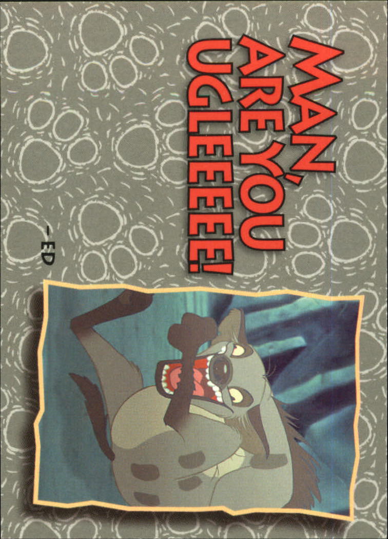 The Lion King (1994 Skybox) "Main Set" Cards #1 to #170 - Picture 166 of 339