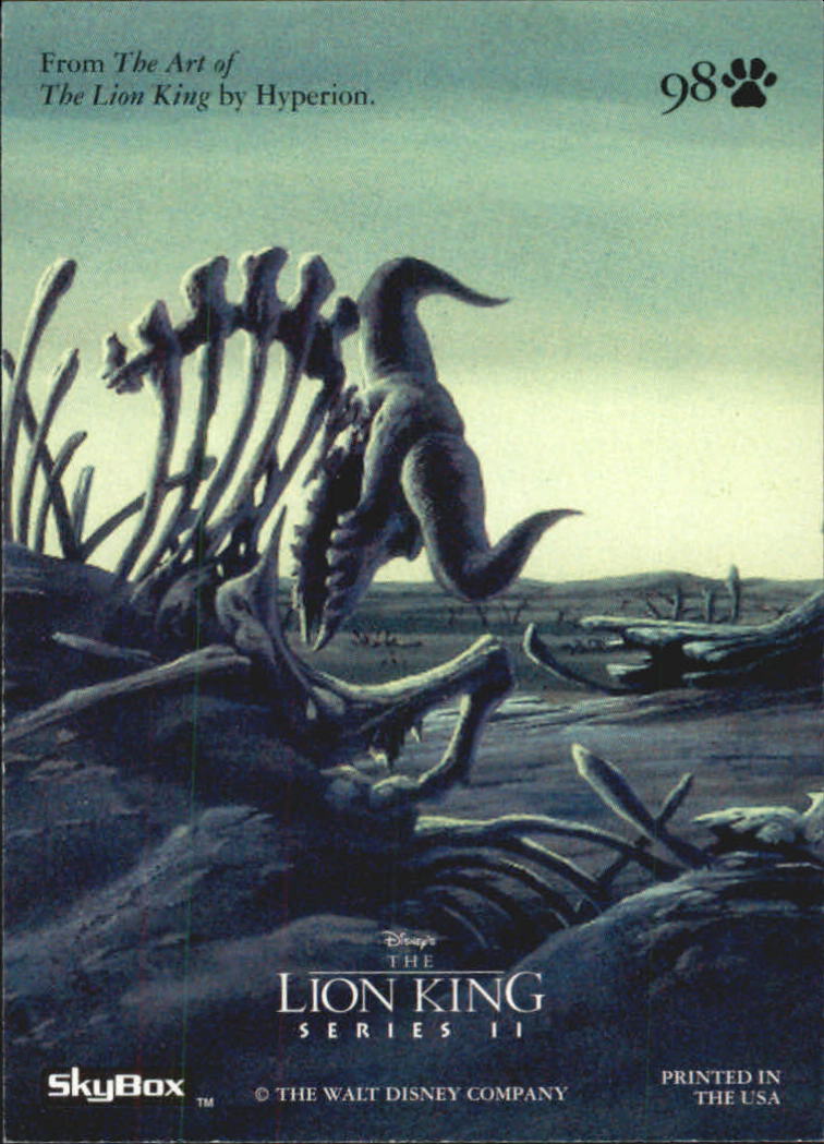 The Lion King (1994 Skybox) "Main Set" Cards #1 to #170 - Picture 195 of 339