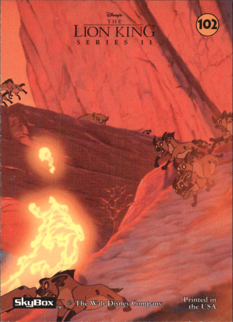 The Lion King (1994 Skybox) "Main Set" Cards #1 to #170 - Picture 203 of 339
