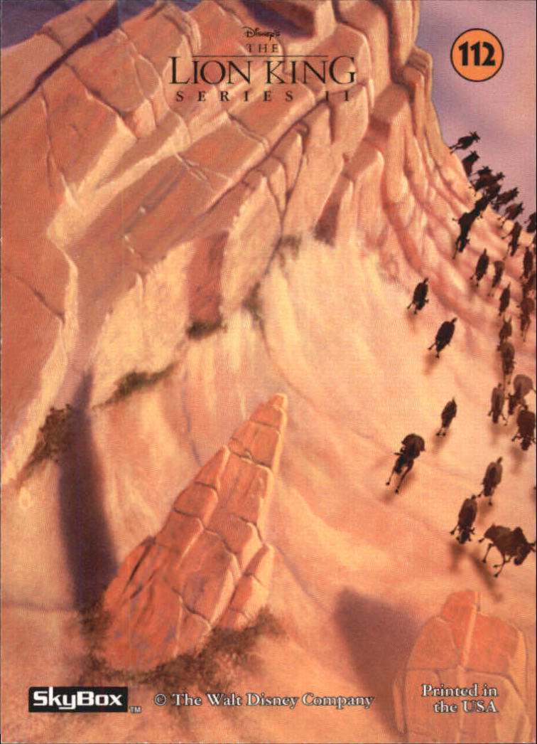 The Lion King (1994 Skybox) "Main Set" Cards #1 to #170 - Picture 223 of 339