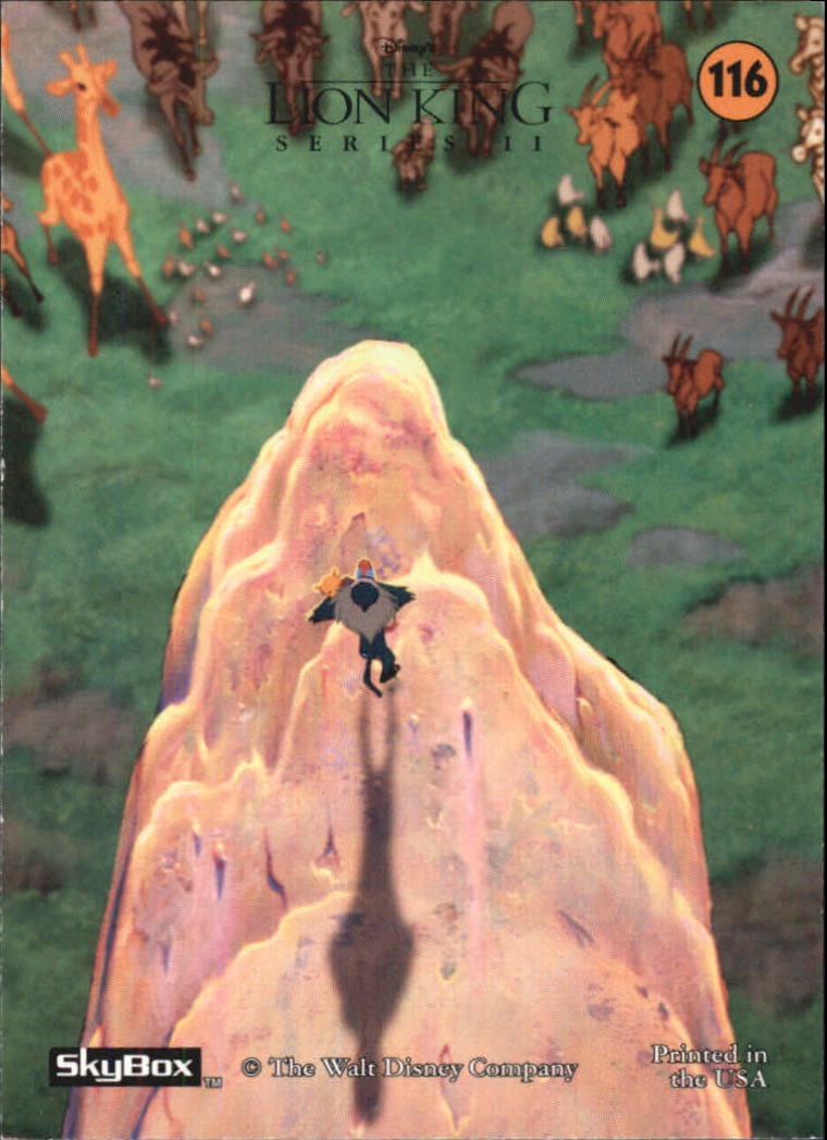 The Lion King (1994 Skybox) "Main Set" Cards #1 to #170 - Picture 231 of 339