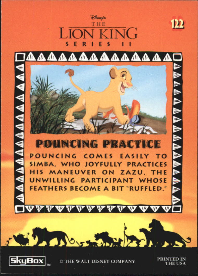 The Lion King (1994 Skybox) "Main Set" Cards #1 to #170 - Picture 243 of 339