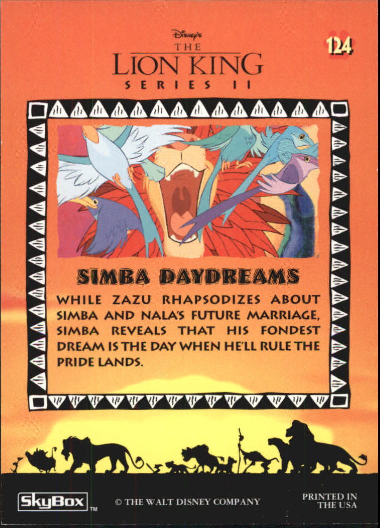 The Lion King (1994 Skybox) "Main Set" Cards #1 to #170 - Picture 247 of 339