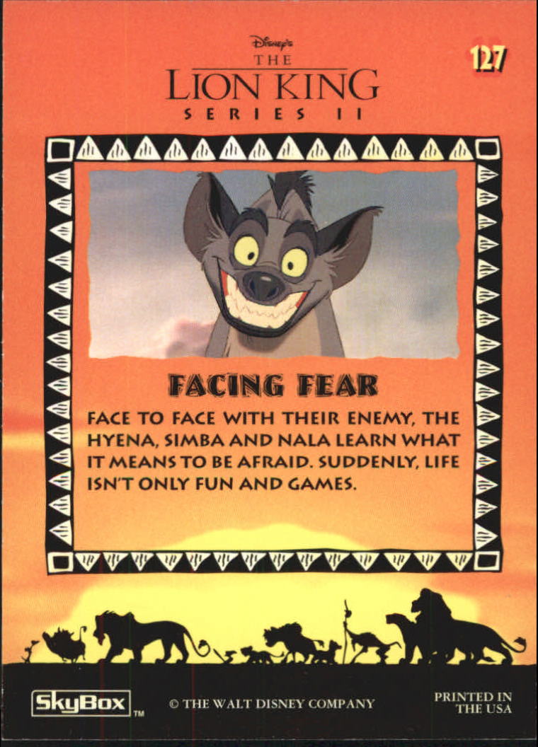The Lion King (1994 Skybox) "Main Set" Cards #1 to #170 - Picture 253 of 339
