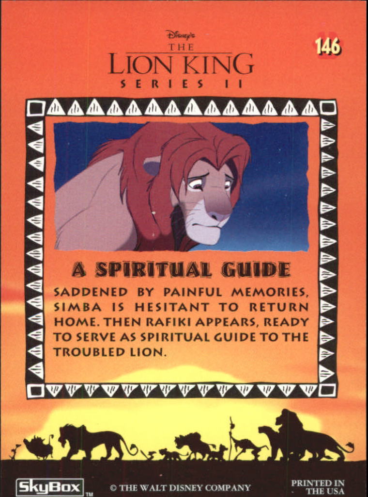 The Lion King (1994 Skybox) "Main Set" Cards #1 to #170 - Picture 291 of 339