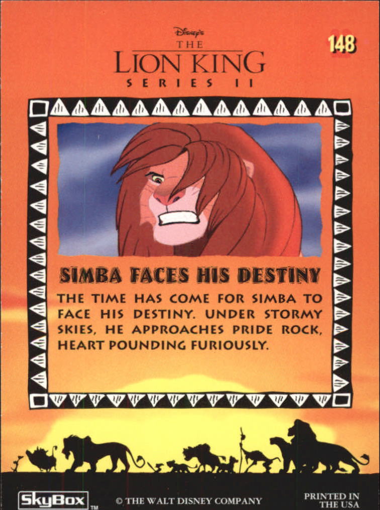 The Lion King (1994 Skybox) "Main Set" Cards #1 to #170 - Picture 295 of 339