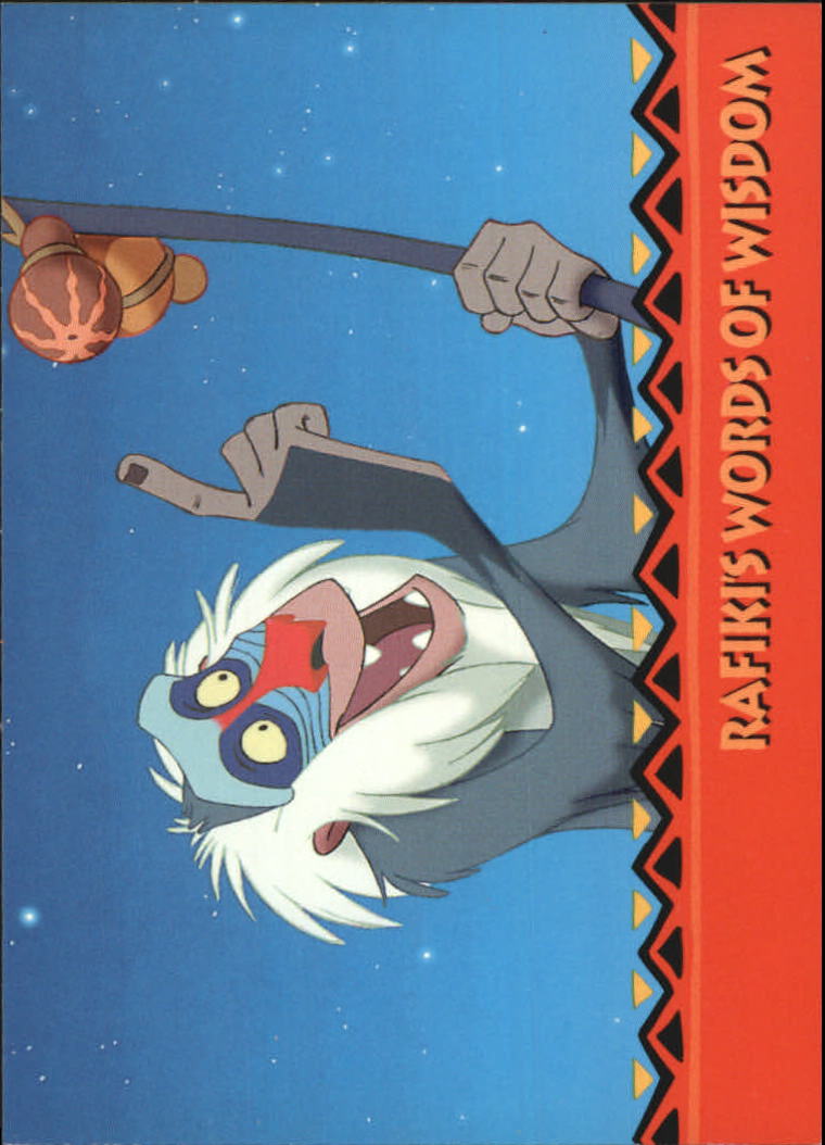 The Lion King (1994 Skybox) "Main Set" Cards #1 to #170 - Picture 332 of 339