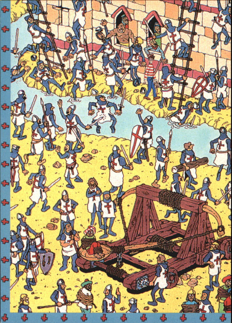 1991 Mattel Where's Waldo? #85 Clumb down a ladder farthest southeast