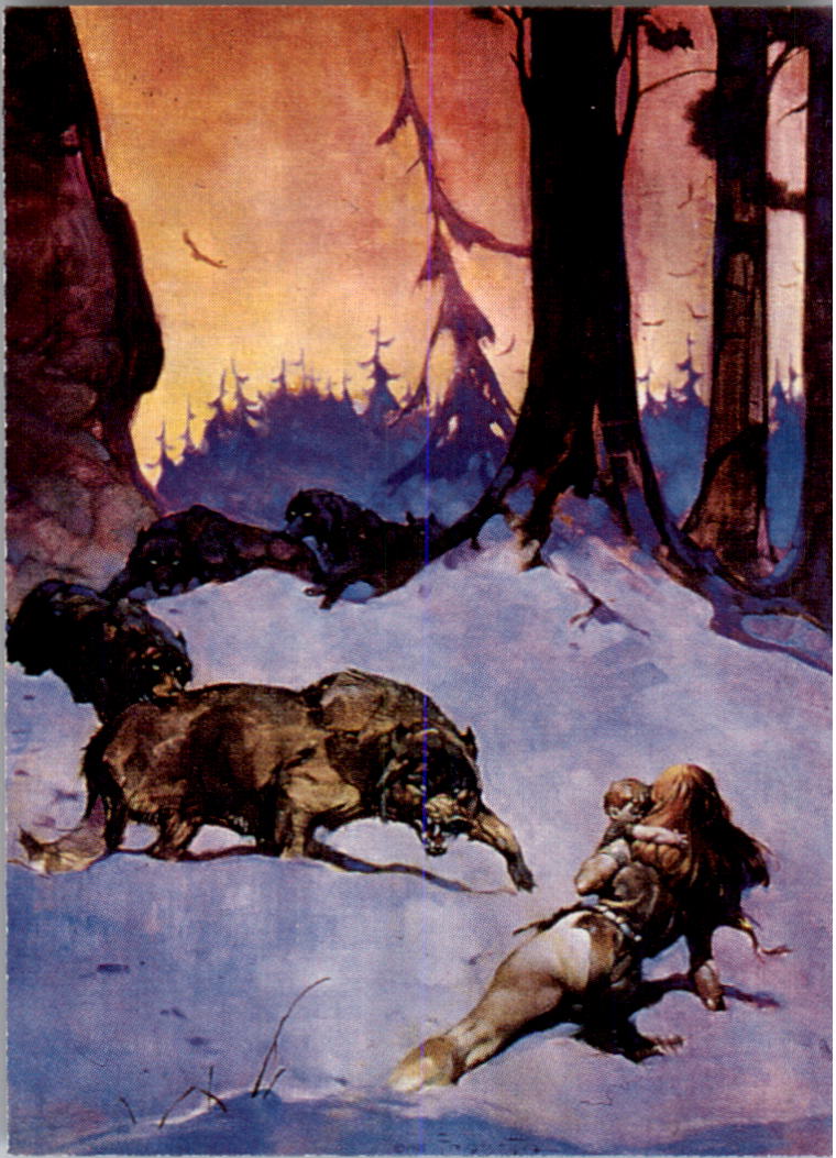 1991 Comic Images Frank Frazetta #23 Wolf Pack - NM-MT