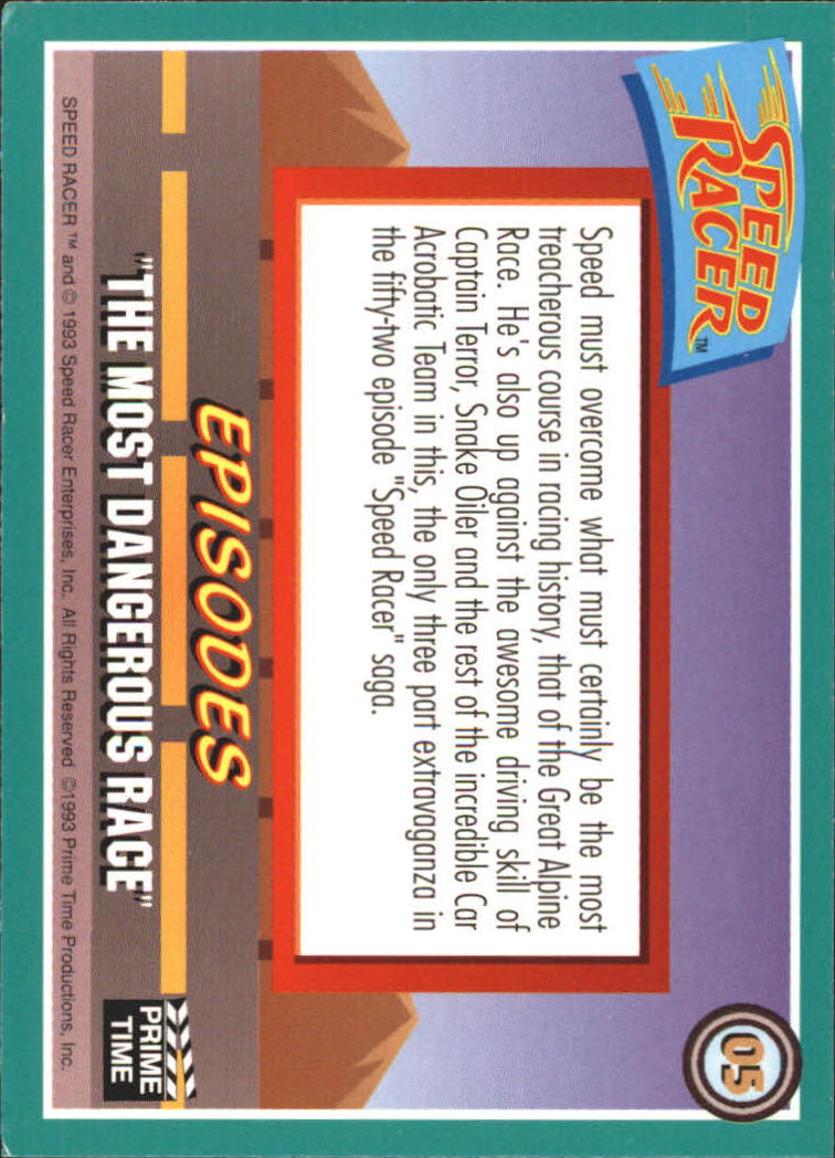 Speed Racer (1993 Prime Time) "Main Set" Base Cards #1 to #55 - Picture 11 of 111