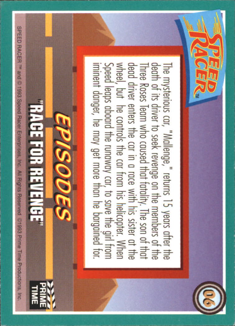 Speed Racer (1993 Prime Time) "Main Set" Base Cards #1 to #55 - Picture 13 of 111